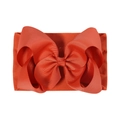 Red 6.3-inch large bow baby headband made of soft stretchy jacquard nylon fabric - Red (765-065)