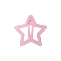 Pink glitter star snap clip for girls featuring a sparkly finish and y2k style - Glitter Pink (42)