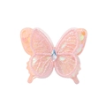 Pince à cheveux papillon en dentelle rose avec paillettes et centre en cristal brillant - Rose (8)