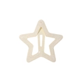 Creamy white star-shaped hair clip with sparkling glitter finish for Y2K style fashion - Glitter Cream (46)