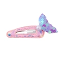 Sparkly purple and blue sequin mermaid tail hair clip with pearls for girls - Purple Blue Mermaid Tail (2)
