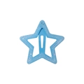 Sky blue glitter star BB hair clip with candy color spray finish for girls Y2K style - Glitter Blue (50)