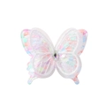 Barrette papillon en dentelle avec paillettes colorées et strass pour petites filles - Iridescent Multi (18)
