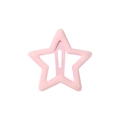 Y2K style star shaped hair clip in soft pink enamel finish for girls and women - Light Pink (24)