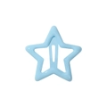 Y2K style light blue star-shaped BB hair clip with premium matte lacquer finish - Light Blue (17)