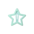 Y2K mint green star-shaped hair clip with smooth lacquer finish and snap closure - Mint Green (19)