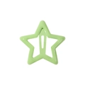 Y2K style light green star hair clip for girls with a glossy lacquer finish - Light Green (20)