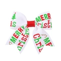 Nœud papillon blanc avec motifs renne et flocon pour fêtes de Noël et enfants - Joyeux Noël Blanc (2)