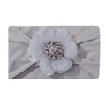 Elastic baby flower headband in soft lavender purple nylon fabric for infants - Light Purple(9)
