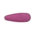 Maillard style drop-shaped BB hair clip in vibrant rose purple plush fabric - Rose Purple (30)