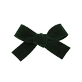 Nœud de cheveux en velours vert foncé fait main pour une coiffure élégante et chic - Vert Foncé