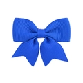 Royal blue grosgrain ribbon bow hair clip with elegant swallowtail design for girls - Royal Blue (6)