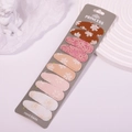 Set di 10 fermagli per capelli ricamati con fiori in morbidi colori Morandi - Stile Ricamo Colore Morandi (2)