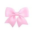 Pink grosgrain ribbon swallowtail bow hair clip for girls, cute and stylish hair accessory - Pink (11)