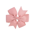 Barrette à cheveux rose avec nœud en gros-grain pour petites filles et nourrissons - Rose Pâle (16)