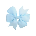 Pince à cheveux enfant avec nœud en ruban gros-grain bleu clair et forme d'aronde - Bleu Clair (17)
