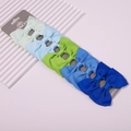Ensemble de cinq pinces à cheveux à nœuds pour filles aux tons bleu et vert - Série Bleue (7) - Grand