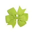Barrette à cheveux artisanale en ruban gros-grain vert vif pour enfants - Vert Vif (20)