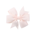 Barrette à cheveux pour enfants avec nœud en gros-grain rose clair fait main - Rose (105)