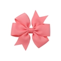 Barrette à cheveux fait main en ruban gros-grain rose corail pour filles et bébés - Corail (210)