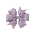 Barrette à cheveux pour enfants avec nœud en ruban gros-grain violet lilas - Lilas (434)