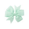 Barrette à cheveux artisanale en ruban gros-grain vert menthe pour enfants - Vert Menthe (513)