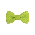 Détail d'un nœud papillon vert fluo en ruban gros-grain pour cheveux d'enfants - Vert Citron (20)