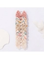 Set di 5 fermagli per capelli fatti a mano con fiocchi floreali e in pizzo per bambini - Set 5 Pezzi Fiocco in Pizzo Floreale (10C)