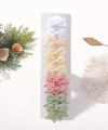 Set of 10 handmade bow hair clips for girls in five assorted Morandi colors - Morandi Five Color Mix (10Q)