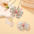Lot de barrettes à cheveux à fleurs avec motif marguerite rose pour bébés et filles - Style Pastoral Floral (FJ039-2A-20)