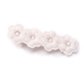 Fermaglio per capelli a margherita fatto a mano in tessuto bianco crema e fiori 3D - Stile a Fiori Multipli Esteso (5882732141890) / Bianco Sporco