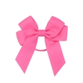 Detailed macro view of vibrant pink grosgrain ribbon bow with elegant multi-layer texture - Hot Pink