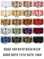 Baby headband set featuring 20 different colors of 6.3 inch ribbed nylon hair bows - Style D