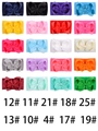 Baby jacquard headband set with 20 assorted colors of large bow stretchy nylon headbands - Style E