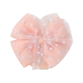 Fiocco rosa per capelli con rete a pois bianchi, accessorio carino per bambine - Rosa (8)