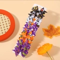 Halloween Haarspangen Set für Kinder mit Kürbis Motiven, 10 Stück auf Karte präsentiert - Stil G (10G)