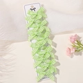 Lot de 10 barrettes à cheveux à carreaux vichy vert clair sur carte pour filles - 10 Pièces (sans Carte) / Carreaux Verts