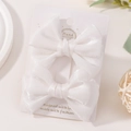 Paio di fermagli per capelli con fiocco bianco lucido per ragazze stile Lolita - Set Fermagli a Fiocco / Bianco
