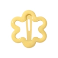 Barrette BB ajourée à fleurs jaune clair pour enfants avec finition brillante - Jaune Clair (10)