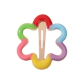 Barrette BB florale en émail multicolore avec une base en métal doré champagne - Multicolour (12)