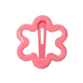 Pince à cheveux rose en forme de fleur pour fille avec finition brillante - Rose (15)