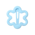 Mignonne barrette à cheveux en métal bleu clair en forme de fleur pour filles - Bleu Clair (17)