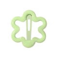 Barrette à cheveux mignonne fleur vert clair pour enfants en résine lisse - Vert Clair (20)