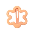Barrette à cheveux fleur ondulée en crème orange clair pour enfants et filles - Orange Crème (9)