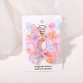 Fermagli per capelli per bambini con paillettes glitterate sfumate rosa e viola - 2a-35 (2 Pezzi In Una Bustina Di Cartone Opp)