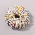 Set di elastici per capelli ad alta elasticità in colori Morandi per ragazze - 100E