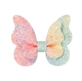 Molletta farfalla 3D scintillante con gradiente arcobaleno per neonate e bambine - Duo Arcobaleno Sognante (2A-17)