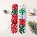Lot de 20 barrettes de Noël avec flocons et motifs d'élans aux couleurs festives - Style de Motif Festif Riche (20C)