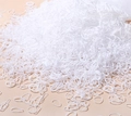 Bulk pack of white high-elasticity disposable hair bands for styling and hair braiding - White