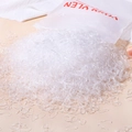 Bulk clear high-elastic TPU hair ties in a frosted zipper bag for women and girls - Transparent Bulk Pack